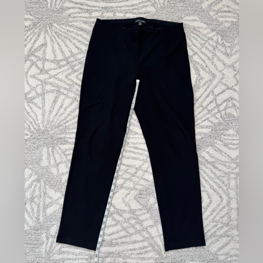 Eileen Fisher System Stretch Ankle Crepe Black Pants XS